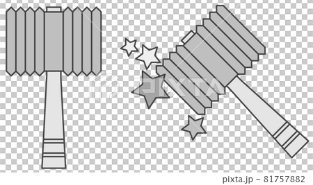兒童皮克皮克錘玩具插畫 兒童皮克皮克錘玩具插畫 81757882