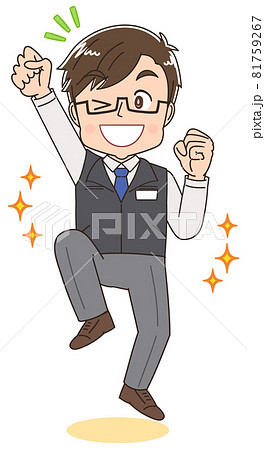 電機屋・家電量販店の店員の男性 電機屋・家電量販店の店員の男性 81759267