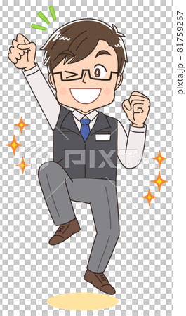 電機屋・家電量販店の店員の男性 電機屋・家電量販店の店員の男性 81759267