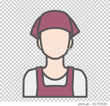 Cafe clerk character icon Cafe clerk character icon 81759583