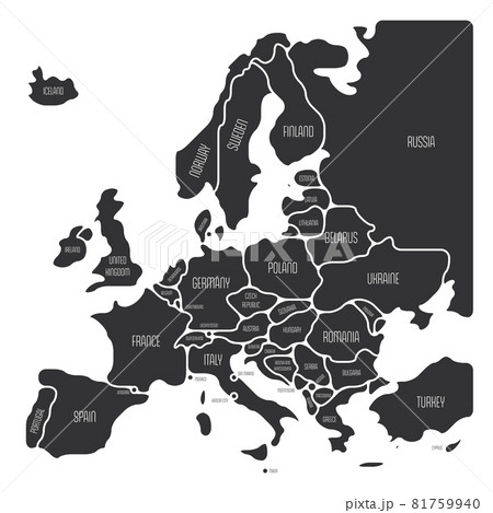 simple map of europe