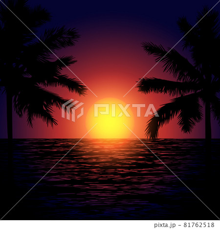 Tropical Beach at Sunset Tropical Beach at Sunset 81762518