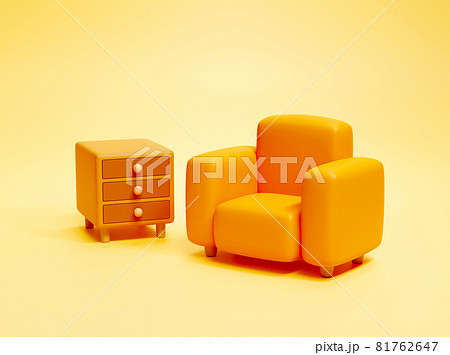 3d comfortable armchair and cabinet 3d comfortable armchair and cabinet 81762647