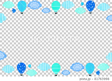 Scandinavian style balloon frame blue Scandinavian style balloon frame blue 81763998