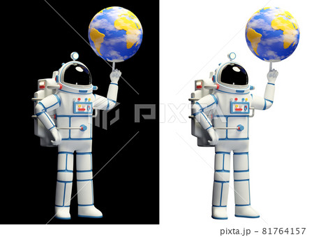 Spaceman and planet earh. Astronaut in spacesuit Spaceman and planet earh. Astronaut in spacesuit 81764157