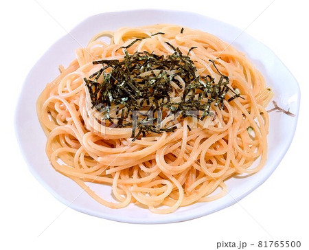 明太子スパゲティ（白背景） 81765500
