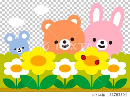 アニマルミックス　花畑　てんとう虫 81765804