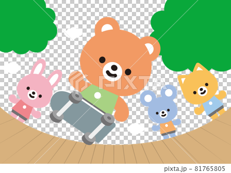 動物混合滑板 81765805
