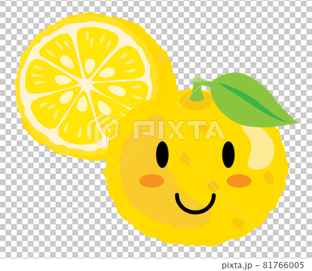 かわいい柚子のイラスト 81766005