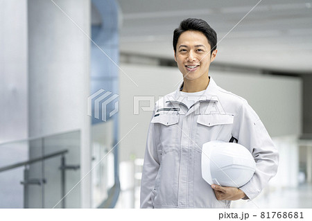 作業服姿