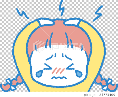 頭が痛い女の子のイラスト 頭が痛い女の子のイラスト 81773409