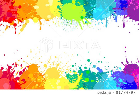rainbow paint splatter clip art