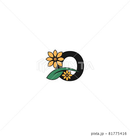 a letter with flowers icon logo design vector 81775416
