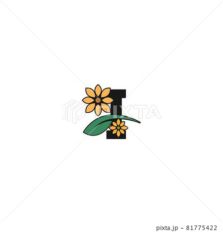 a letter with flowers icon logo design vector 81775422
