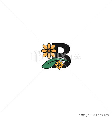 a letter with flowers icon logo design vector 81775429