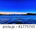 夜明けの橋杭岩、超広角（和歌山県東牟婁郡串本町） 81775745