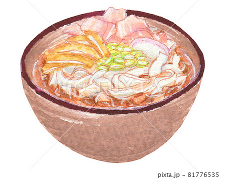 手描き飲食メニュー　きしめん 81776535
