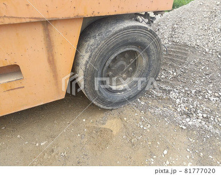 工事用ローラー車 建設重機 工事用ローラー車 建設重機 81777020