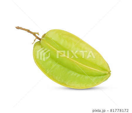 Carambola isolated on white background (Averrhoa carambola, star apple, starfruit) 81778172