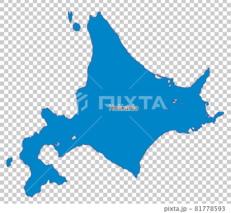 日本地方区分_北海道_英字県名入り_bu 日本地方区分_北海道_英字県名入り_bu 81778593