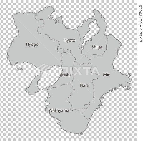 日本地方区分_近畿_英字県名入り_gry 日本地方区分_近畿_英字県名入り_gry 81779619