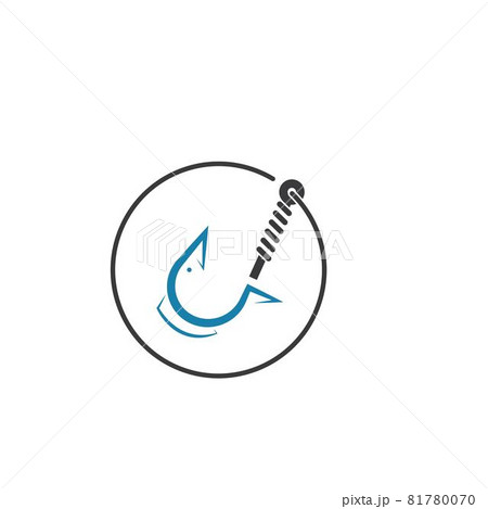 fishing hook  icon vector illustration 81780070