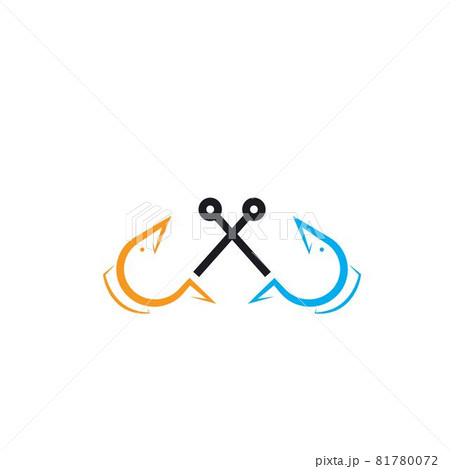 fishing hook  icon vector illustration 81780072