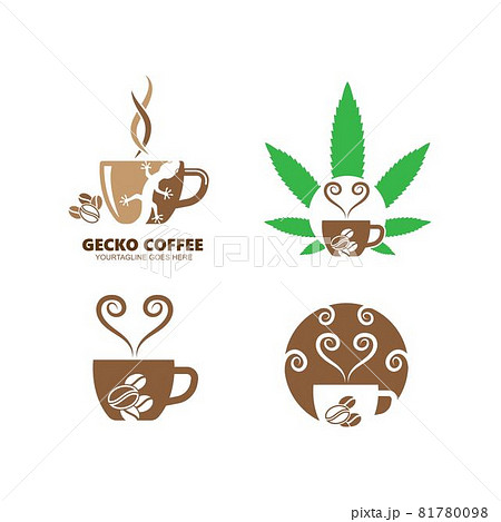 Coffee cup  Template vector icon 81780098
