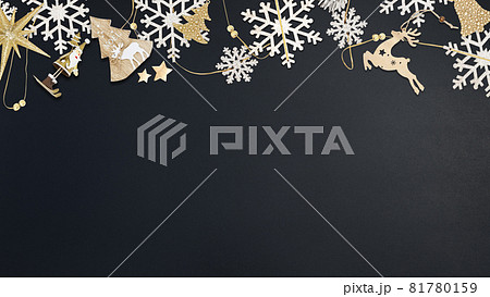 クリスマスの背景素材 81780159