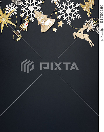 クリスマスの背景素材 81780160
