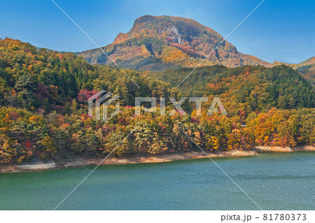紅葉の七ケ宿ダム<宮城県> 紅葉の七ケ宿ダム<宮城県> 81780373