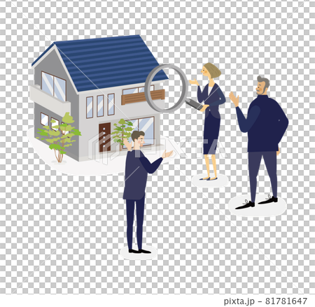 一個人診斷我家的向量圖 81781647