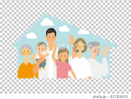 Vector illustration of a family planning their own home Vector illustration of a family planning their own home 81781653