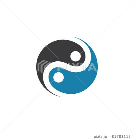 Yin Yang People Concept Design Vector Icon のイラスト素材 Yin Yang People Concept Design Vector Icon のイラスト素材