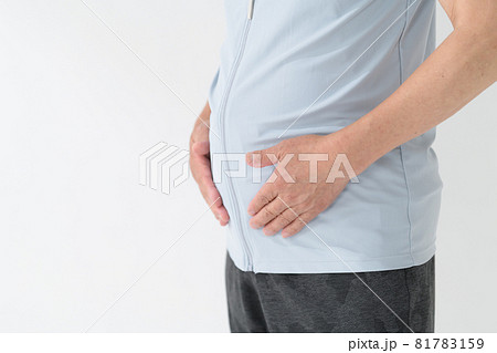 シニア男性　スポーツウエア　ダイエット 81783159