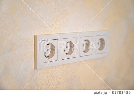 electrical outlets on the wall of the house. repair and replacement of wiring  81783489