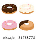 ゆるかわ手描きのドーナツセット2 81783778