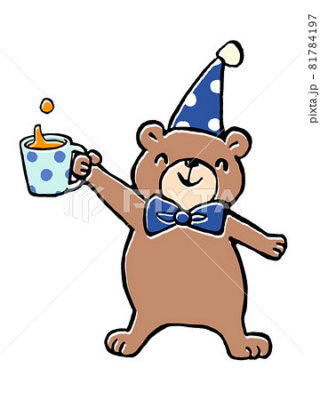 こぐまのパーティー 乾杯するクマのイラスト こぐまのパーティー 乾杯するクマのイラスト 81784197