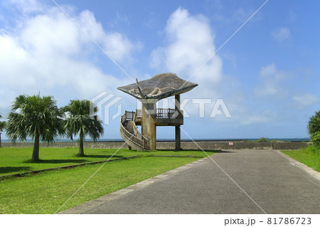 マンタが映える小浜島の海人公園 81786723