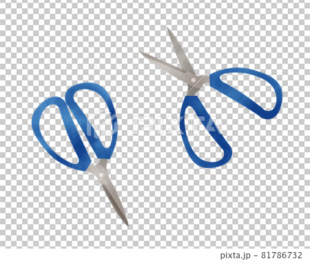 Simple scissors/hand-drawn watercolor Simple scissors/hand-drawn watercolor 81786732