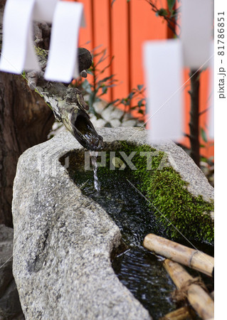 下鴨神社の摂社 河合神社 手水舎(手水鉢) 下鴨神社の摂社 河合神社 手水舎(手水鉢) 81786851