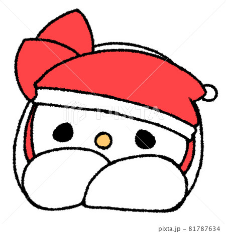ねころんでこちらを気だるげに見る雪だるま(赤色) ねころんでこちらを気だるげに見る雪だるま(赤色) 81787634