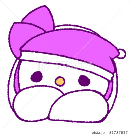 ねころんでこちらを気だるげに見る雪だるま(紫色) ねころんでこちらを気だるげに見る雪だるま(紫色) 81787637