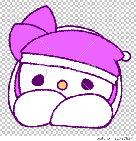 ねころんでこちらを気だるげに見る雪だるま(紫色) ねころんでこちらを気だるげに見る雪だるま(紫色) 81787637