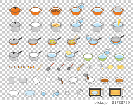 Cooking recipe parts set 81788739