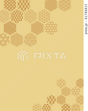 和紋亀甲金縦 和紋亀甲金縦 81789815