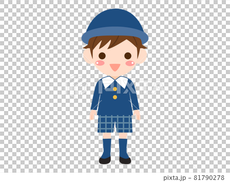 男の子の園児のイラスト 男の子の園児のイラスト 81790278