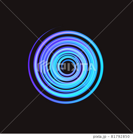 Hurricane, typhoon, tropical storm, air cyclone isolated vector illustration on black background 81792850