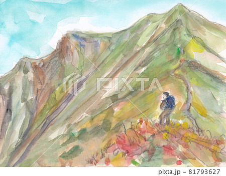 山形神室岳よりトンガリ山への縦走路【紅葉】10月登山 81793627