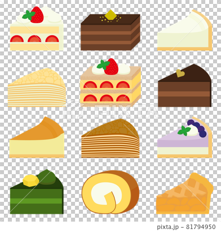 ケーキのイラスト 81794950